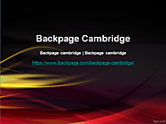 Backpage Cambridge