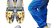 Custom Dog Print Slip-On Shoe For Different Dressing Styles