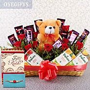 Buy / Send Perfect Rakhi Gifting Arrangement Online - OyeGifts.com