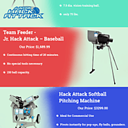 Types of Baseball Machines available at Richardson Athletics
