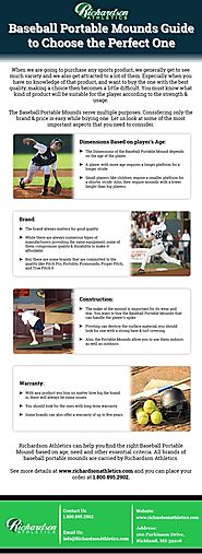 r/infographic - Baseball Portable Mounds - Guide to Choose the Perfect One