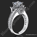 1.37 ctw. Original Small Blooming Beauty Flower Ring - bbr434m