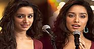 latest indian celebrities: shraddha kapoor singing images