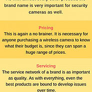 Few tips to choose the best Wireless Security Camera Systems | Visual.ly