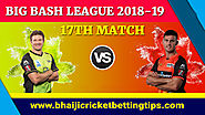 Sydney Thunder vs Perth Scorchers, 17 Match Prediction - Big Bash 2018