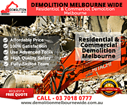 Domestic & Commercial Demolition Melbourne - 03 7018 0777