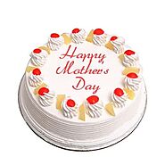 Send Mothers Day Pineapple cake 1kg Online Same Day Delivery - OyeGifts.com