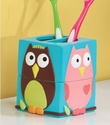 Cute Owl Bathroom Toothbrush Holder - Perched Owl
