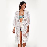 Sheer Floral Cover Up (Long or short) - Grace Callie Designs
