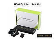 Buy Online HDMI Splitter 1 in 4 out at the Best Price