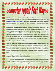 Computer repair fort wayne