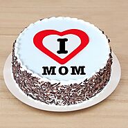 I Love Mom Cake - Mothers Day Gift Online , Gift Ideas For Mom - OyeGifts