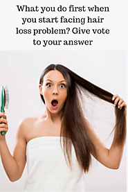 Check the most common answer about hair loss by voting! Click it