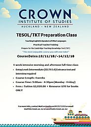 Crown is offering a TESOL (Teaching English to Speakers of Other Languages) course!