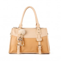 Elegant Contrast Color Bead Fringe Embossed Handbag Shoulder Bags