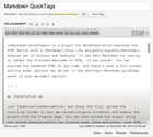 WordPress › Markdown QuickTags " WordPress Plugins