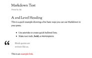 WordPress.com Instructions on Turning Markdown on.