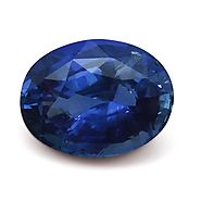 3.55 ct. GIA Certified Unheated Oval Blue Sapphire