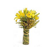Yellow Asiatic Lilies - Bouquet