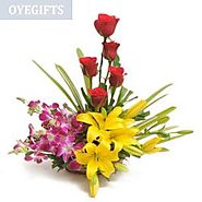 Buy Sweet Splendor Flowers Online Same Day Delivery - OyeGifts.com