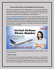 Contact United Airlines Number +1-855-424-4029 for cheap flights