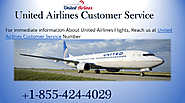 United Airlines Phone Number for Customer service: Call Me at +1-855-424-4029