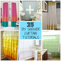 25 DIY Shower Curtain Tutorials