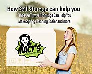 How Self Storage Can Help You Make Spring Cleaning Easier - Blog