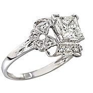 Star Shaped Engagement Ring - A Star Diamonds Ltd