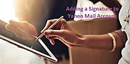 Adding a Signature to Yahoo Mail Account