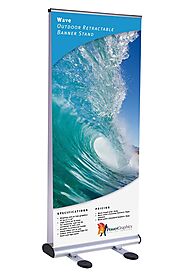 Wave Outdoor Banner Stand | Banner Stand Pros