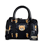 Moschino Teddy Bears Small Boston Bag Black