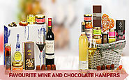 Gift Baskets Favourite Wine and Chocolate Hampers