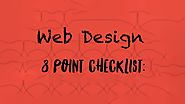 An 8 Point Checklist for your next Web Design