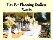 Tips For Planning Endless Events by mdnproductions - Issuu