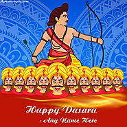 Happy Dasara Wishes Images With Name Online