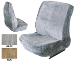 The Euro Sheepskin Universal Car Seat Cover In Gray