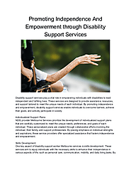 NDIS Provider Melbourne - Disability Support Worker