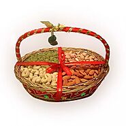 Buy Mixed Dry Fruits Gift Basket Online Same Day Delivery - OyeGifts.com