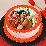 Buy Pineapple Photo Cake for Rakhi Rakhi Online - OyeGifts