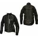 More Mile Hi-Viz Tour Elite Cycle Jacket - Black / Reflective Silver