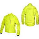 More Mile Hi-Viz Tour Elite Cycle Jacket - Flo Yellow / Reflective Silver