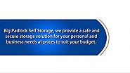 Big Padlock Self Storage Services