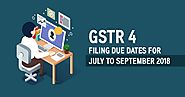 GSTR 4 Due Date For July to September 2018