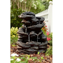 Rock Waterfall Fountain- Garden Oasis-Outdoor Living-Outdoor Decor-Fountains & Pumps
