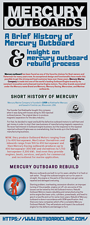 A Brief History of Mercury Outboard and insight on mercury outboard rebuild process