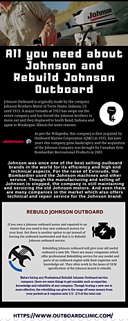 All you need about Johnson and Rebuild Johnson Outboard