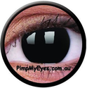 Blackout Crazy Contact Lenses Pair - PimpMyEyes.com.au