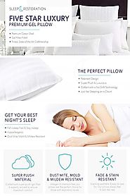 Sleep Restoration Gel Pillow | Best Pillow for Back Sleeping | Gel pillow, Dust mites, Pillows