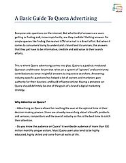A Basic Guide to Quora Advertising |authorSTREAM